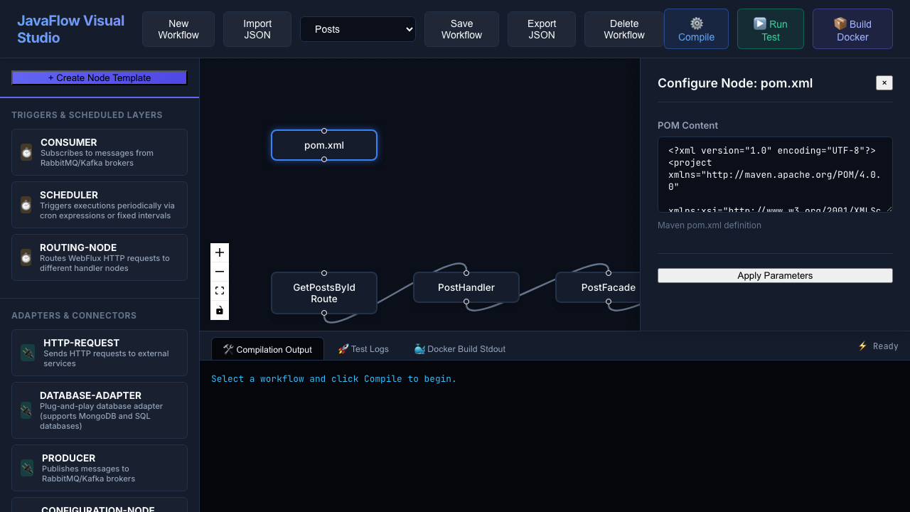 pom.xml Node Configuration